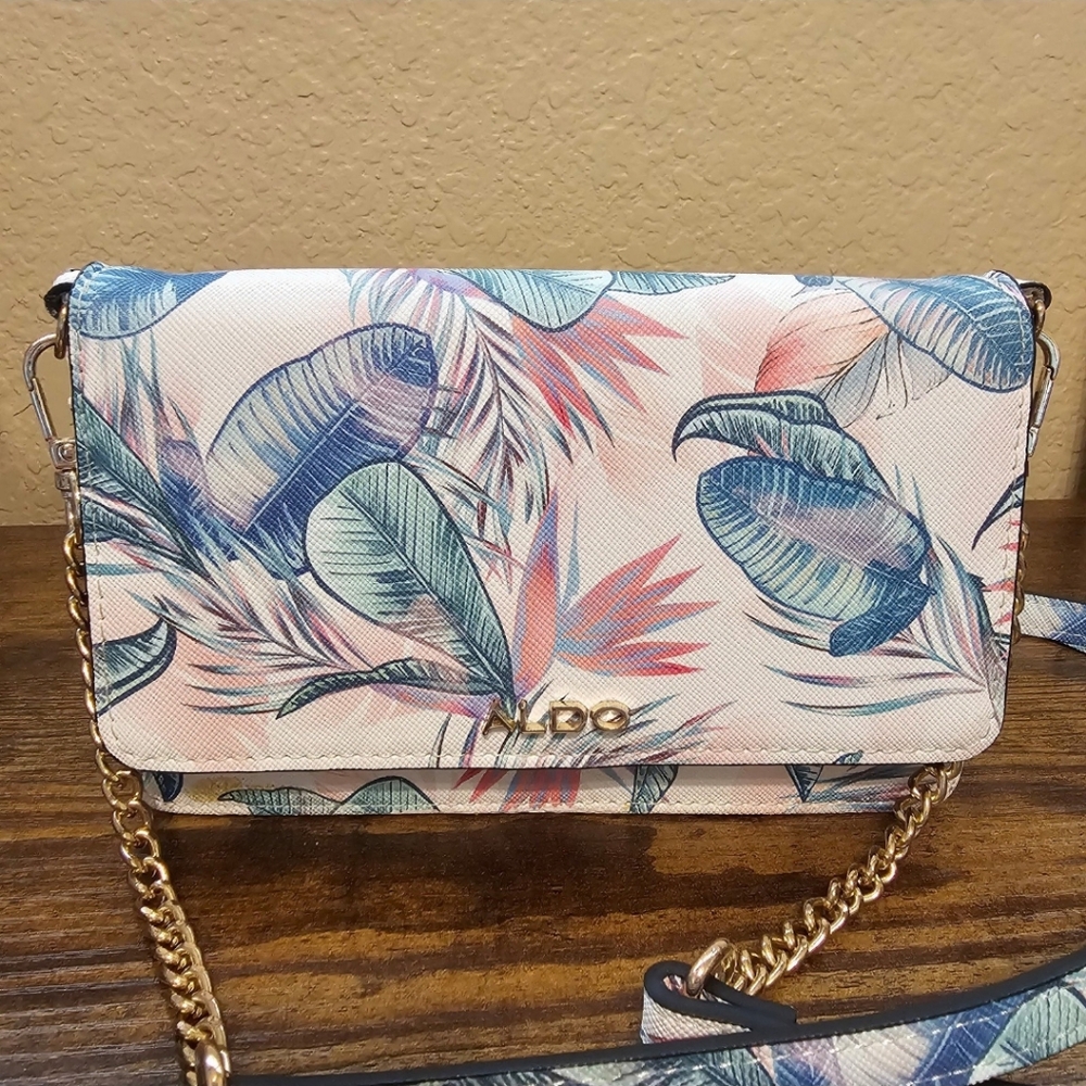 ALDO crossbody tropical floral vacation bag